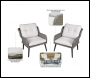 Sealey DG79 Dellonda Buxton Rattan Wicker Outdoor Chair Set 2pc