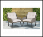 Sealey DG79 Dellonda Buxton Rattan Wicker Outdoor Chair Set 2pc