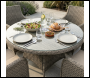 Sealey DG84 Dellonda Chester Rattan Wicker Outdoor Dining Set with Tempered Glass Tabletop 5pc