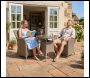 Sealey DG86 Dellonda Chester Rattan Wicker Outdoor Dining Set with Tempered Glass Tabletop 3pc