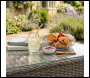 Sealey DG89 Dellonda Chester Rattan Wicker Outdoor 5-Seater Corner Sofa, Adjustable Table & Footstools Set 5pc