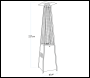 Sealey DG98 Dellonda Pyramid Gas Outdoor Garden Patio Heater 13kW Commercial & Home Use