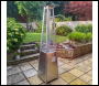 Sealey DG99 Dellonda 13kW Pyramid Gas Patio Heater 13kW Commercial/Garden Use - Stainless Steel