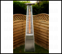 Sealey DG99 Dellonda 13kW Pyramid Gas Patio Heater 13kW Commercial/Garden Use - Stainless Steel