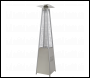 Sealey DG99 Dellonda 13kW Pyramid Gas Patio Heater 13kW Commercial/Garden Use - Stainless Steel