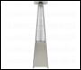Sealey DG99 Dellonda 13kW Pyramid Gas Patio Heater 13kW Commercial/Garden Use - Stainless Steel