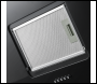 Sealey DH106 Baridi Angled Chimney Cooker Hood with Carbon Filters & LED Lamp 90cm, Energy Class A - Black Glass
