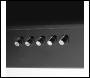 Sealey DH106 Baridi Angled Chimney Cooker Hood with Carbon Filters & LED Lamp 90cm, Energy Class A - Black Glass