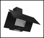 Sealey DH106 Baridi Angled Chimney Cooker Hood with Carbon Filters & LED Lamp 90cm, Energy Class A - Black Glass