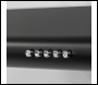 Sealey DH107 Baridi Visor Cooker Hood Extractor Fan 60cm - Black