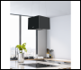 Sealey DH109 Baridi Square Island Cooker Hood 40cm - Black