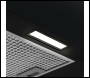 Sealey DH109 Baridi Square Island Cooker Hood 40cm - Black