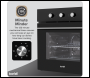 Sealey DH110 Baridi Built-In 5-Function Fan Assisted Oven with Timer 60cm, 55L Capacity - Black