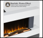 Sealey DH112 Baridi Wall Mounting Electric Fireplace with LED Flame Effect 52 inch  - Grey
