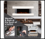 Sealey DH112 Baridi Wall Mounting Electric Fireplace with LED Flame Effect 52 inch  - Grey