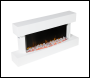 Sealey DH113 Baridi Wall Mounting Electric Fireplace with LED Flame Effect 46 inch  - White