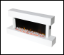 Sealey DH113 Baridi Wall Mounting Electric Fireplace with LED Flame Effect 46 inch  - White