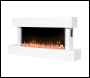 Sealey DH113 Baridi Wall Mounting Electric Fireplace with LED Flame Effect 46 inch  - White