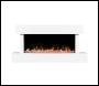 Sealey DH113 Baridi Wall Mounting Electric Fireplace with LED Flame Effect 46 inch  - White
