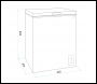 Sealey DH116 Baridi Freestanding Chest Freezer 99L Capacity - White