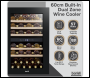 Sealey DH118 Baridi 57 Bottle Dual Zone Wine Fridge & Cooler 60cm