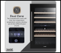 Sealey DH118 Baridi 57 Bottle Dual Zone Wine Fridge & Cooler 60cm