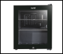 Sealey DH12 Baridi Mini Tabletop Beer & Drinks Fridge with Metal Shelves, LED Light & Security Lock 50L - Black