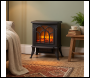 Sealey DH121 Baridi Electric Stove Heater Fireplace with LED Log Flame Effect 1800W – Black