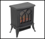 Sealey DH121 Baridi Electric Stove Heater Fireplace with LED Log Flame Effect 1800W – Black