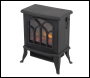 Sealey DH121 Baridi Electric Stove Heater Fireplace with LED Log Flame Effect 1800W – Black