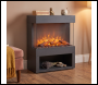 Sealey DH122 Baridi Electric Stove Heater Fireplace with LED Log Flame Effect & Wood Storage 1800W – Black