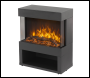 Sealey DH122 Baridi Electric Stove Heater Fireplace with LED Log Flame Effect & Wood Storage 1800W – Black