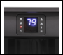Sealey DH123 Baridi Panoramic Electric Stove Heater with LED Flame Effect & Log Storage 1800W - Black