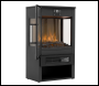 Sealey DH123 Baridi Panoramic Electric Stove Heater with LED Flame Effect & Log Storage 1800W - Black