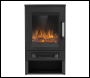 Sealey DH123 Baridi Panoramic Electric Stove Heater with LED Flame Effect & Log Storage 1800W - Black