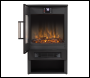 Sealey DH123 Baridi Panoramic Electric Stove Heater with LED Flame Effect & Log Storage 1800W - Black