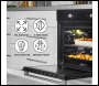 Sealey DH124 Baridi Integrated Fan-Assisted Electric Oven 60cm 55L Capacity - Black