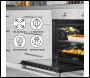 Sealey DH125 Baridi Integrated Fan-Assisted Electric Oven 60cm 55L Capacity - Black/Stainless Steel
