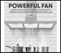 Sealey DH127 Baridi Cooker Hood with Carbon Filters 90cm - Stainless Steel