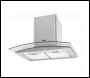 Sealey DH128 Baridi Curved Glass Cooker Hood with Carbon Filters & LED Lights 60cm - Stainless Steel
