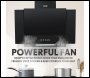 Sealey DH129 Baridi Angled Chimney Cooker Hood with Carbon Filters & LED Lamp - Black Glass