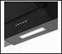 Sealey DH129 Baridi Angled Chimney Cooker Hood with Carbon Filters & LED Lamp - Black Glass
