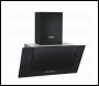 Sealey DH129 Baridi Angled Chimney Cooker Hood with Carbon Filters & LED Lamp - Black Glass