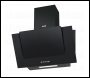 Sealey DH129 Baridi Angled Chimney Cooker Hood with Carbon Filters & LED Lamp - Black Glass