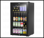 Sealey DH13 Baridi Wine, Beer & Drinks Fridge 85L Capacity - Black