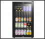 Sealey DH13 Baridi Wine, Beer & Drinks Fridge 85L Capacity - Black