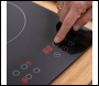 Sealey DH131 Baridi Integrated Ceramic Hob with 4 Cooking Zones 60cm - Black Glass