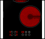 Sealey DH131 Baridi Integrated Ceramic Hob with 4 Cooking Zones 60cm - Black Glass