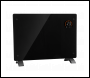 Sealey DH137 Baridi Electric Glass Panel Heater, 1500W, Thermostat Controlled 24Hr 7 Day Timer, Wi-Fi Enabled, Remote Control, Black - DH137