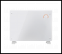 Sealey DH138 Baridi Electric Glass Panel Heater, 1500W, Thermostat Controlled 24Hr 7 Day Timer, Wi-Fi Enabled, Remote Control, White